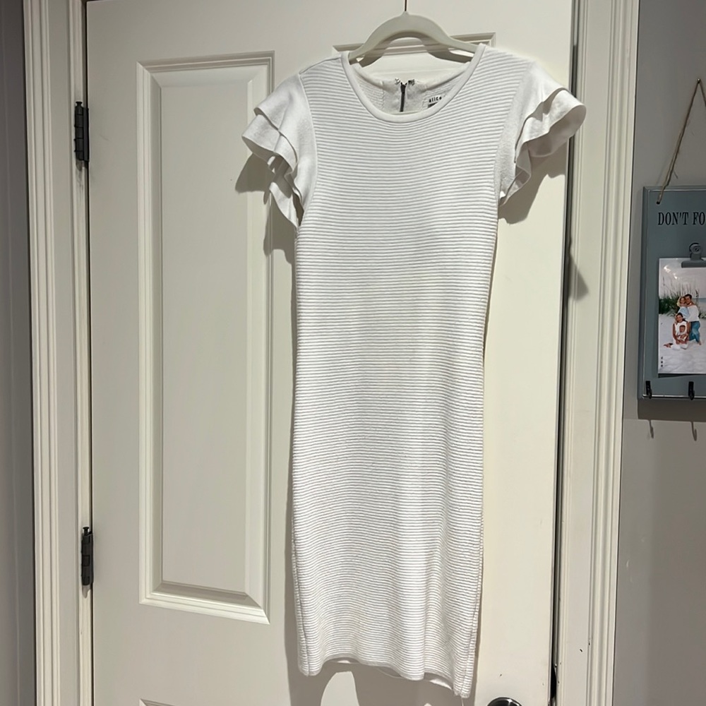 Alice and Olivia mini ribbed dress